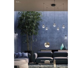 Redo Group Sospensione 5 luci Khadi 2