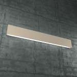 Wandleuchte 90 cm Metall sandfarben