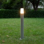83 cm grauer Außenpoller IP44