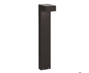 Lampioncino da giardino 60cm acciaio nero