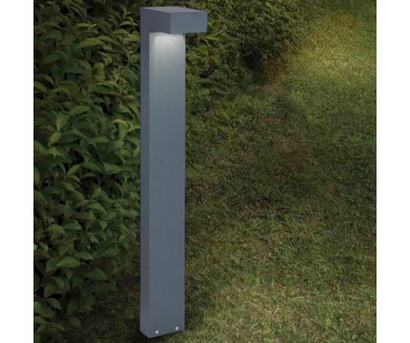 Lampioncino da giardino 60cm acciaio nero