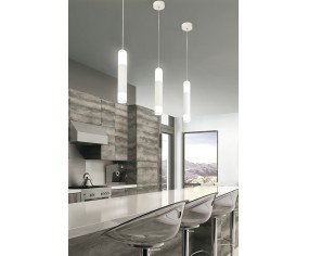 Lampada per penisola cucina grigio perla LED 2