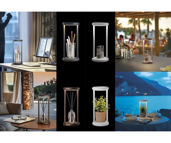 Promoingross Lampada da tavolo portatile Clepsy Led