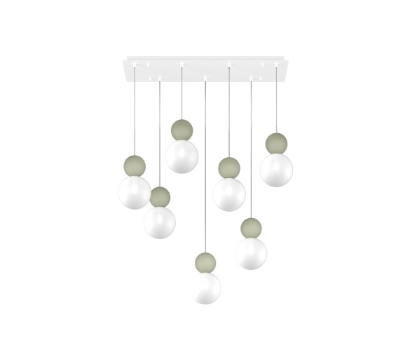 Top light rectangular suspension Cottage