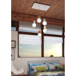 Top light rectangular suspension Cottage