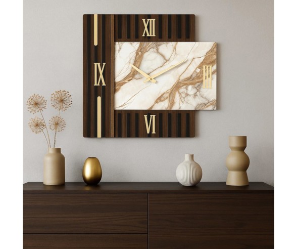 Prestigious modern wall clock, Tratto model