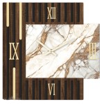 Prestigious modern wall clock, Tratto model