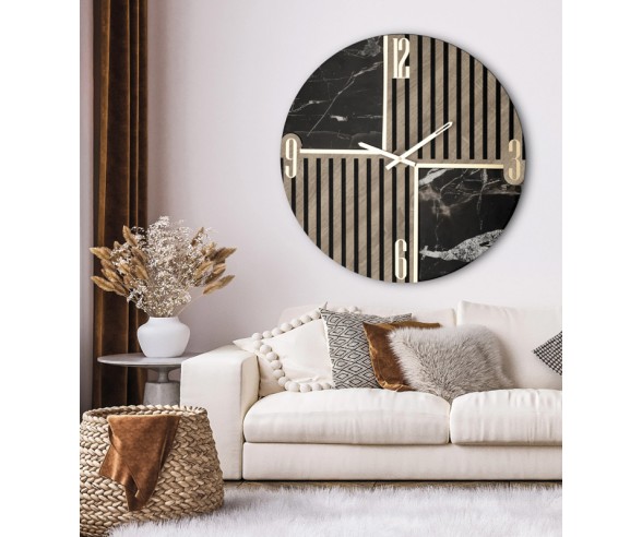 Round Cross Model Wall Clock
