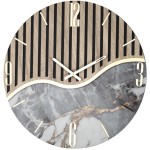 Moderne Wanduhr im Wellen-Modell