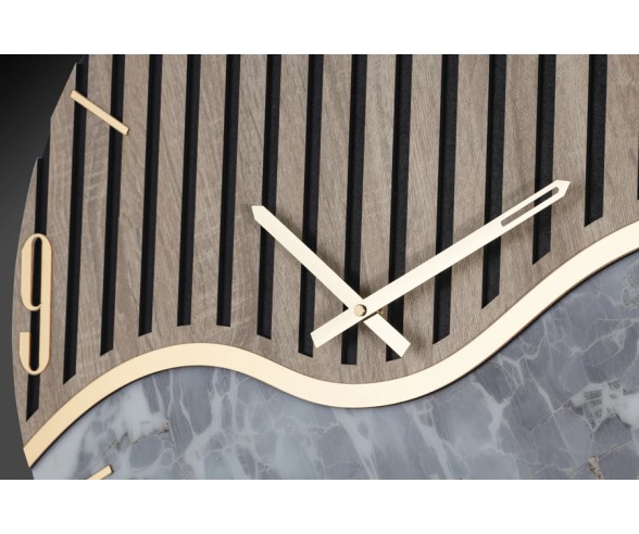 Waves Model Modern Wall Clock