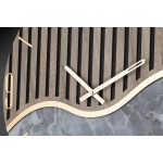 Moderne Wanduhr im Wellen-Modell