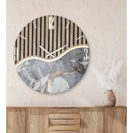 Waves Model Modern Wall Clock