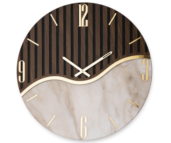Elegant Waves model wall clock