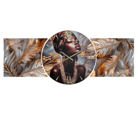 Mama künstlerisch repräsentative Wanduhr