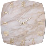 Orologio da parete Marmo made in Italy Square