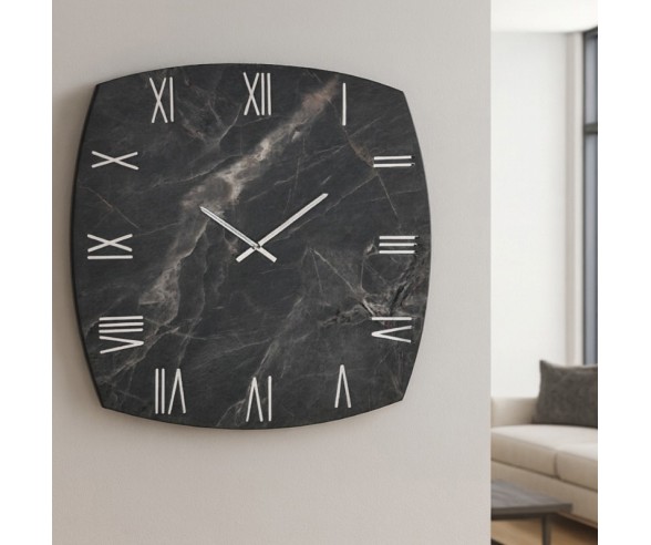 Orologio da parete Marmo made in Italy Square