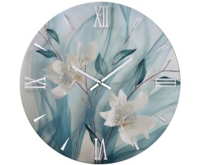 Orologio da parete floreale modello Delia