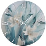 Delia Blumen-Wanduhr