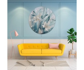 Delia Blumen-Wanduhr 2