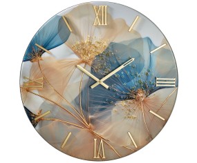 Orologio da parete floreale modello Petali