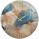 Orologio da parete floreale modello Petali