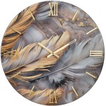 Feathers model wall clock