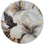 Tropicana Floral Wall Clock