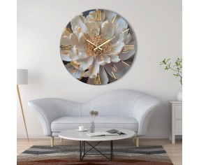 Orologio da parete fiore modello Peonia 2