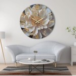 Orologio da parete fiore modello Peonia