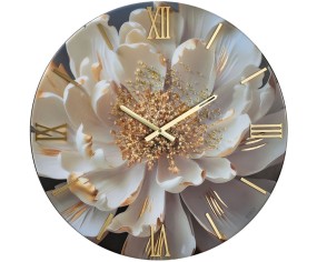 Blumen-Wanduhr Peonia Modell