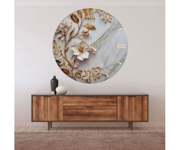 Modell Iris Blumen-wanduhr