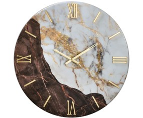 Taburno marble-effect wall clock