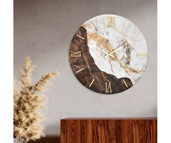 Taburno Wanduhr mit Marmoreffekt