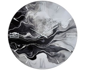 Dark model modern design wall clock