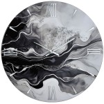 Dark model modern design wall clock
