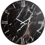 Brown modell marble effect wall clock