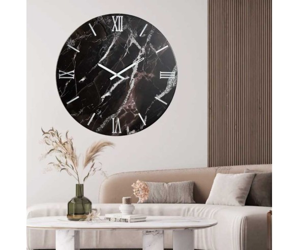 Orologio da parete effetto marmo modello Brown