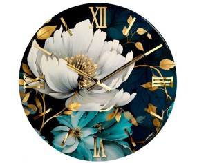 Primavera floral wall clock