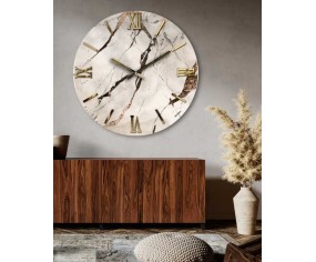 Goldene marmor Wanduhr Elegante modell 2