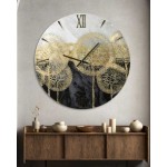 Made in Italy wall clock, Oro nero model