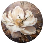 Round wall clock, Fiore model