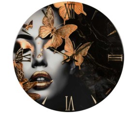 Wanduhr im Glamour-Modell