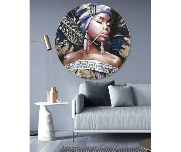 Africa model round wall clock