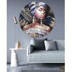 Africa model round wall clock