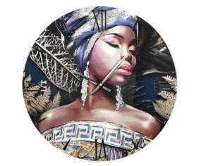 Orologio da parete tondo modello Africa