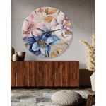 Spring modell blumen-Wanduhr