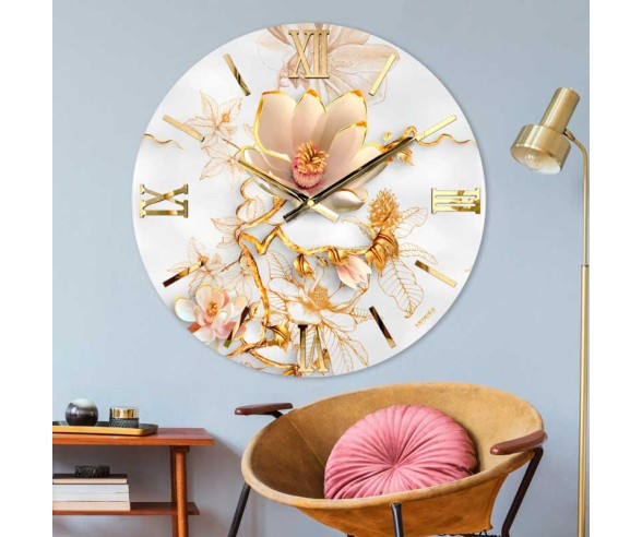 Orologio da parete floreale modello Jasmine