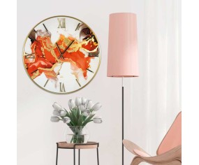 Made in Italy wall clock, Red model 2