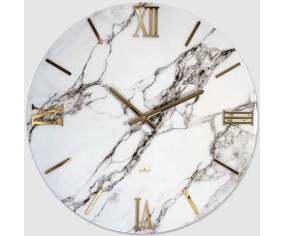 Wanduhr in Carrara-Marmor-Optik
