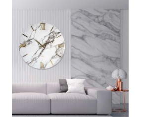 Orologio da parete effetto marmo modello Carrara 2
